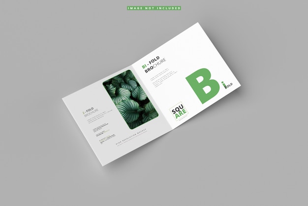 Mockup di brochure quadrato pieghevole