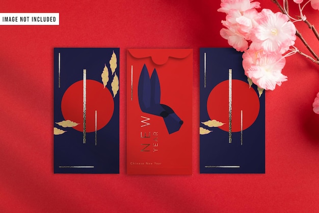 Mockup di busta di Capodanno cinese