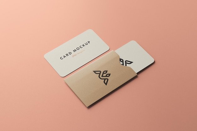 Mockup di buste per biglietti da visita