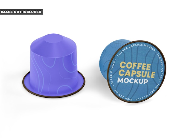 Mockup di caffè in capsula
