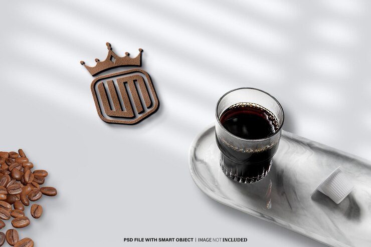 PSD mockup di caffetteria psd