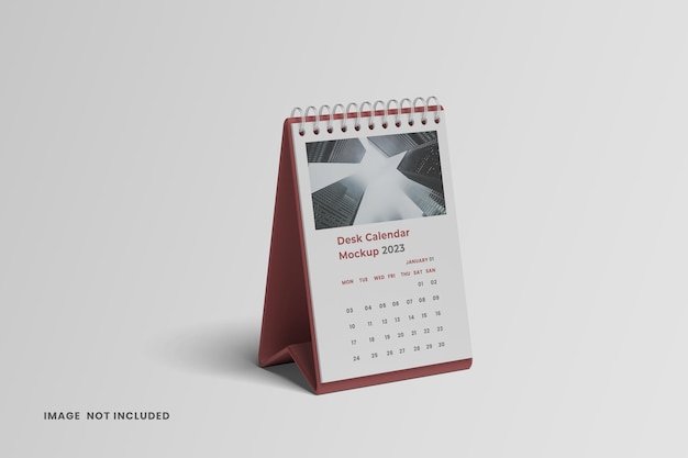 Mockup di calendario da tavolo verticale