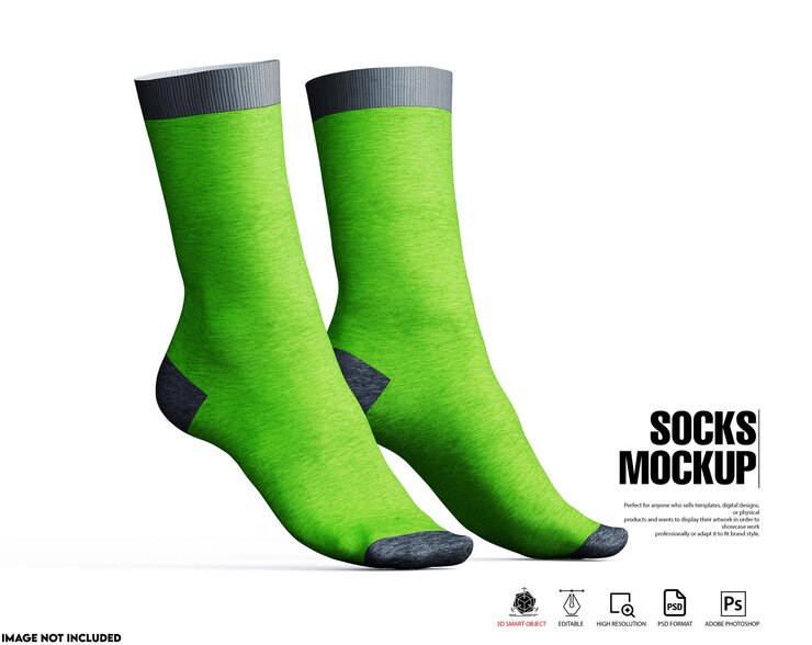 Mockup di calzini femminili