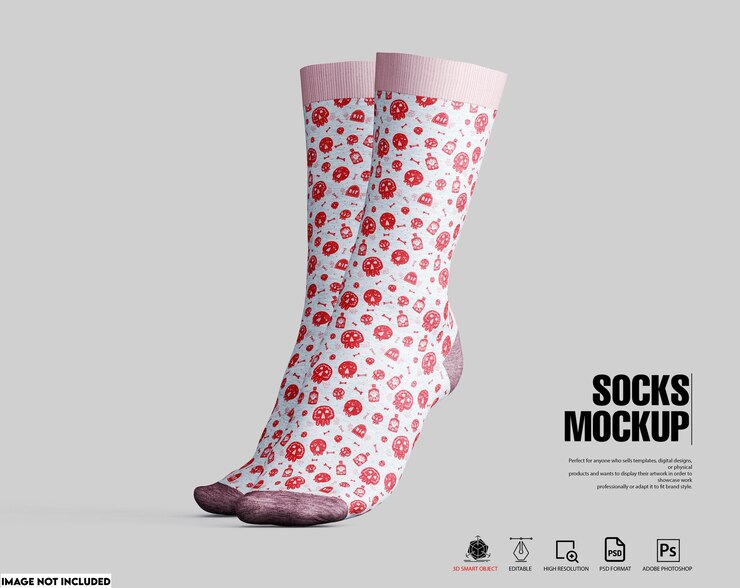 Mockup di calzini femminili