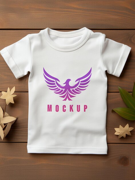 Mockup di camicia di stoffa per bambini PSD