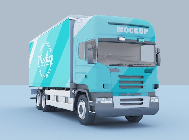 mockup di camion da carico