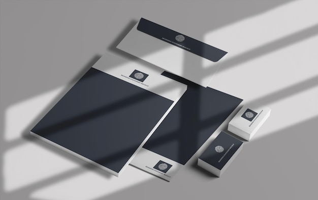 Mockup di cancelleria di branding
