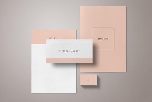 Mockup di cancelleria minimale