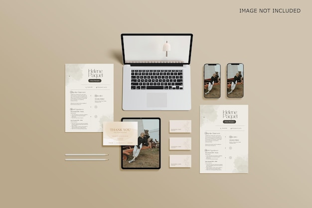 Mockup di cancelleria per azienda