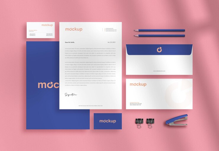 Mockup di cancelleria professionale moderna