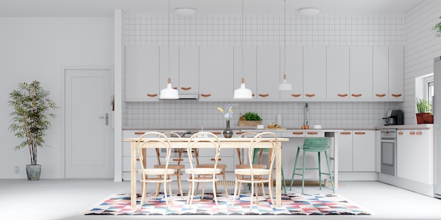 Mockup di carta da parati per interni