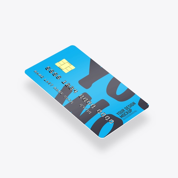 Mockup di carte di credito isolato