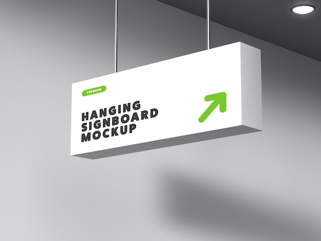 Mockup di cartello appeso