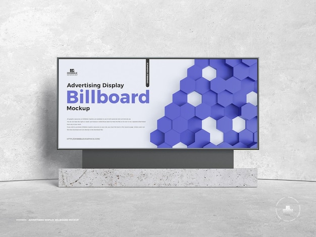 Mockup di cartellone pubblicitario