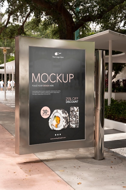 Mockup di cartelloni pubblicitari di Miami