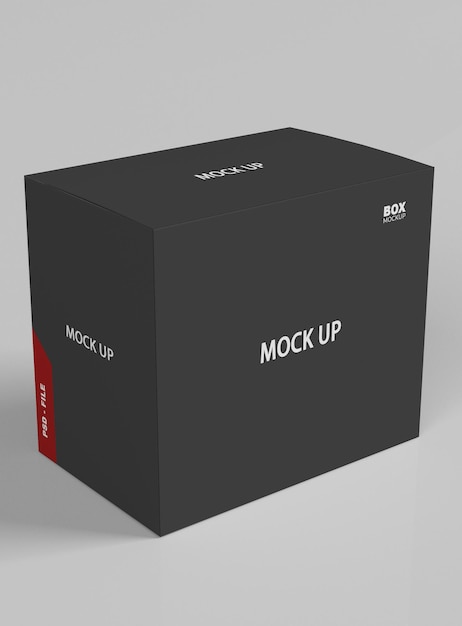 mockup di cartone per computer