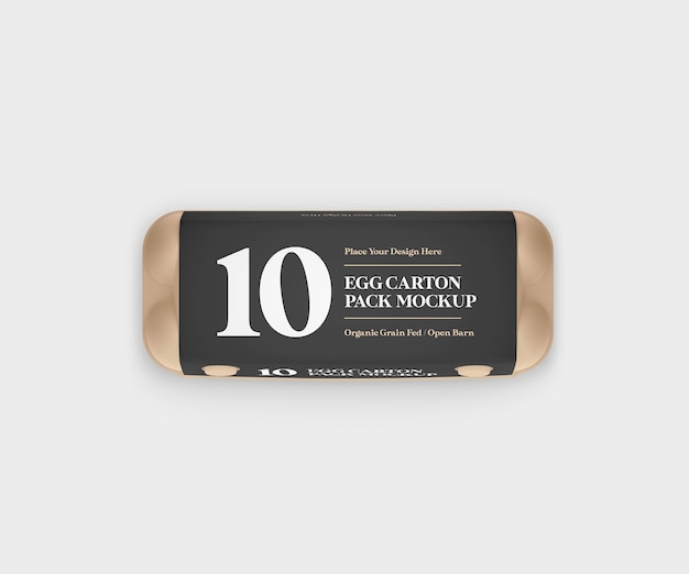 Mockup di cartone per uova