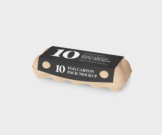 Mockup di cartone per uova
