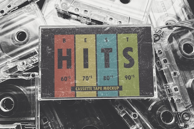 Mockup di cassette musicali