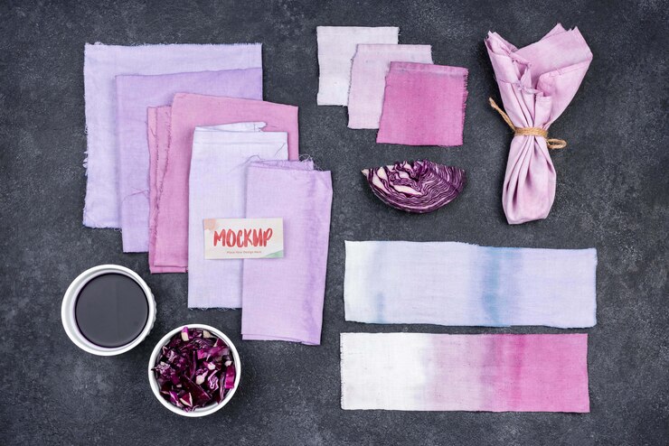 PSD mockup di coloranti e pigmenti organici