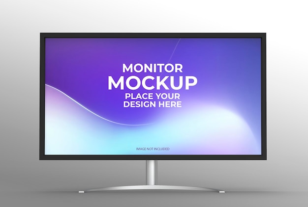 Mockup di computer desktop minimalista