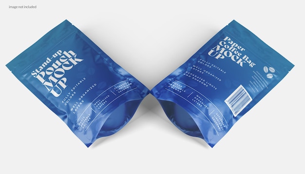 Mockup di confezionamento busta