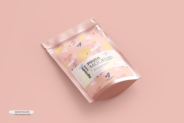Mockup di confezionamento di buste per integratori alimentari