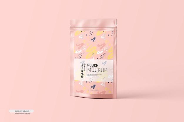 Mockup di confezionamento di buste per integratori alimentari