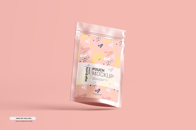 Mockup di confezionamento di buste per integratori alimentari