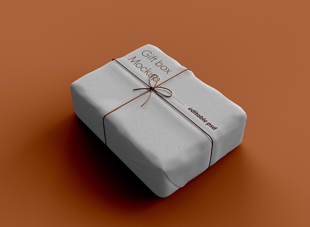 Mockup di confezione regalo