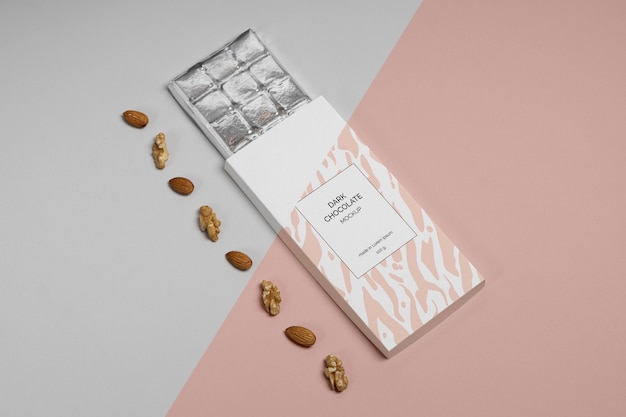 Mockup di confezioni di cioccolato