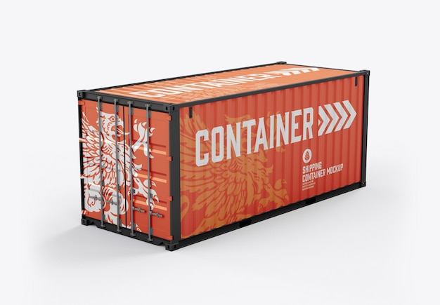 Mockup di container di spedizione