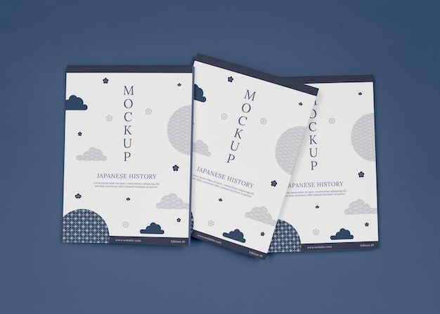 Mockup di copertina del libro del Giappone