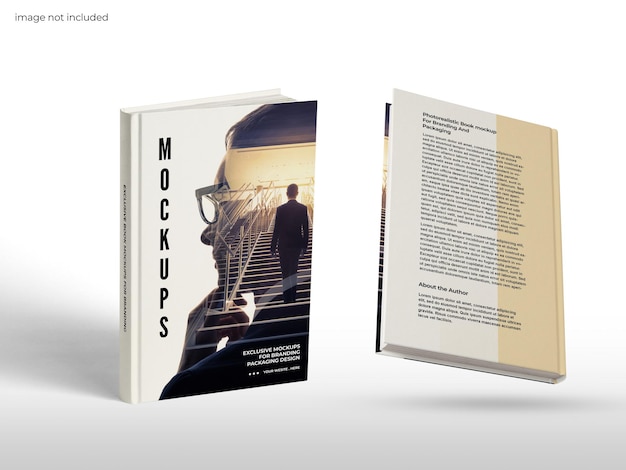 Mockup di copertina del libro fronte e retro