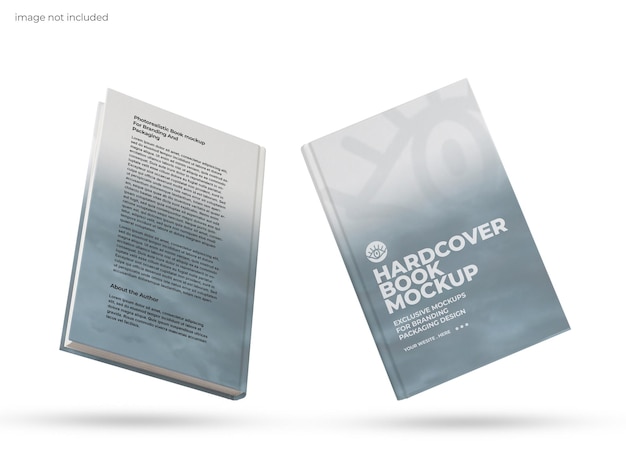 Mockup di copertina del libro fronte e retro