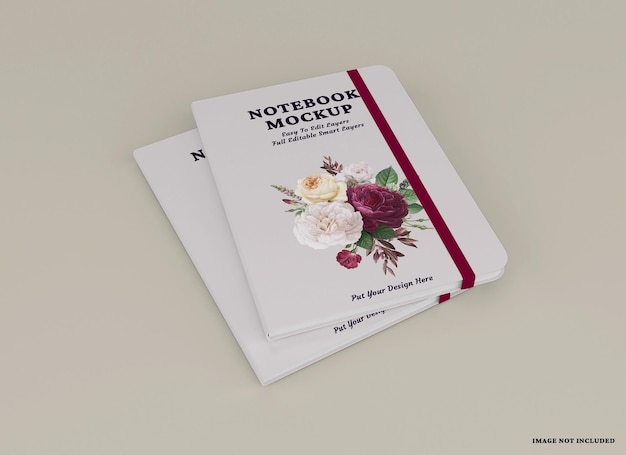 mockup di copertina del taccuino realistico