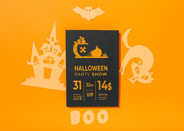 Mockup di copertina di halloween creativo