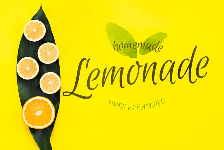 PSD mockup di copyspace piatto laici con frutti estivi