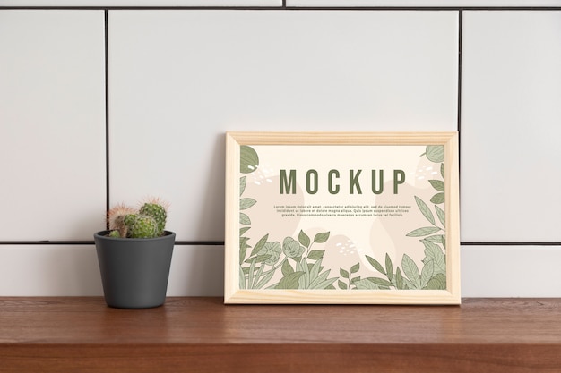 Mockup di cornice moderna dal design minimalista