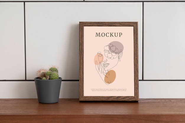 Mockup di cornice moderna dal design minimalista