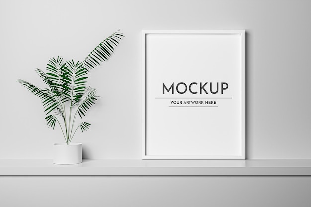 Mockup di cornice per foto con cornice vuota Psd Premium