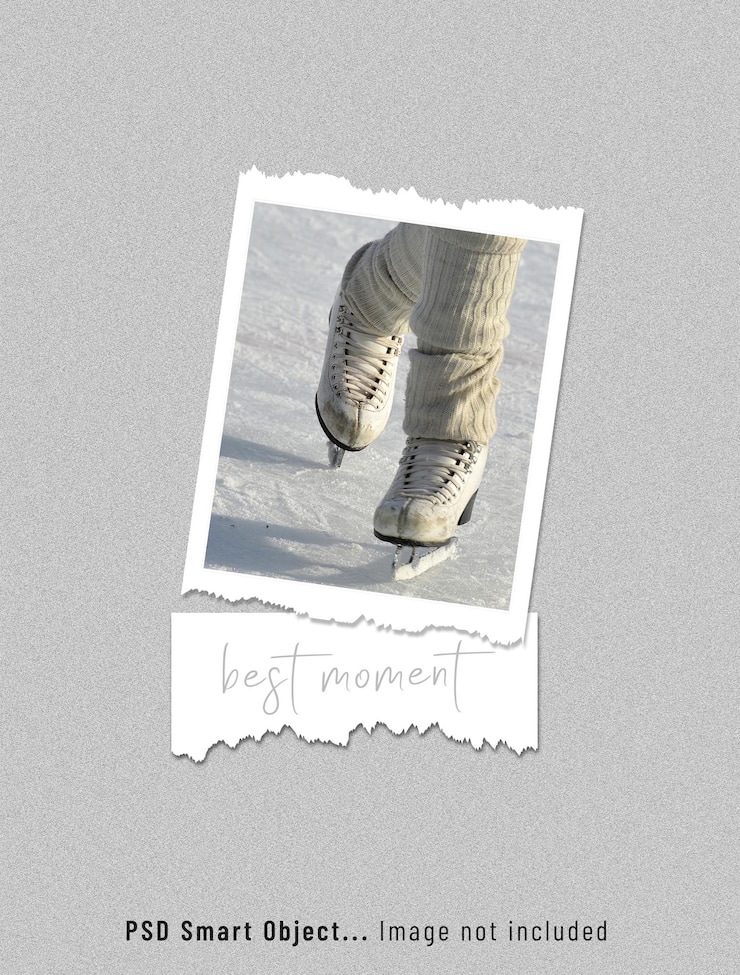 PSD mockup di cornice per foto del momento migliore