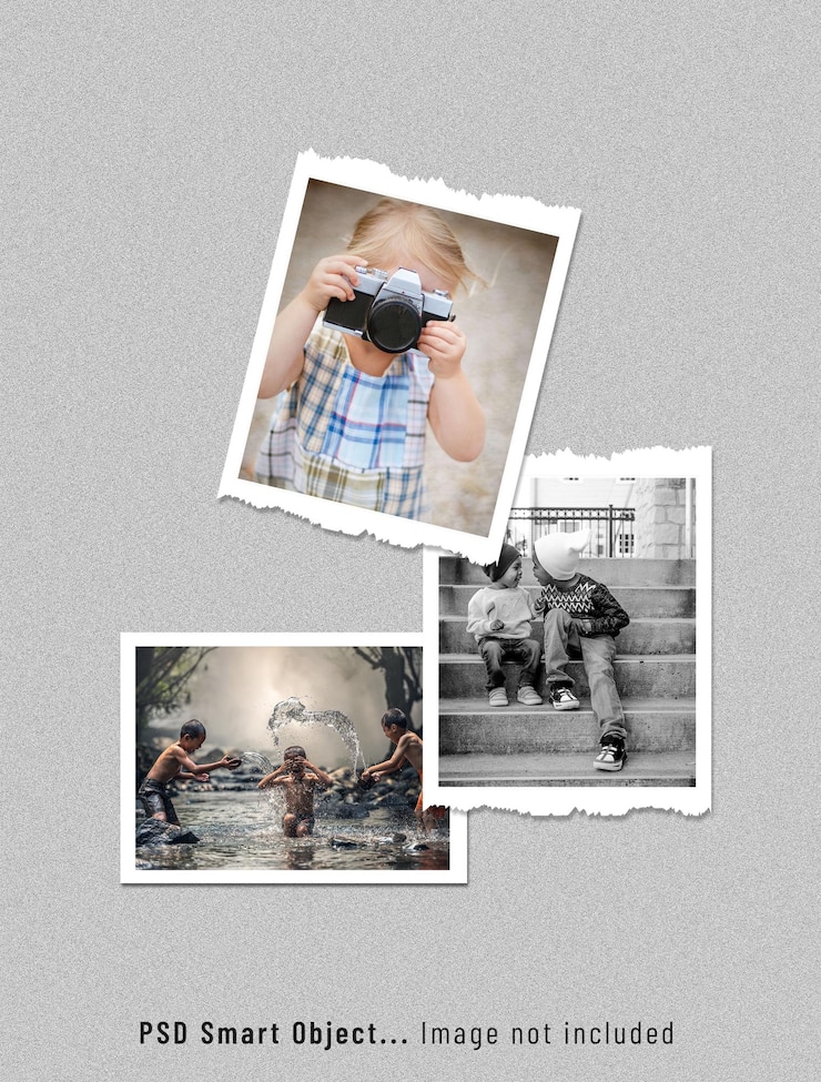 PSD mockup di cornice per foto del momento migliore