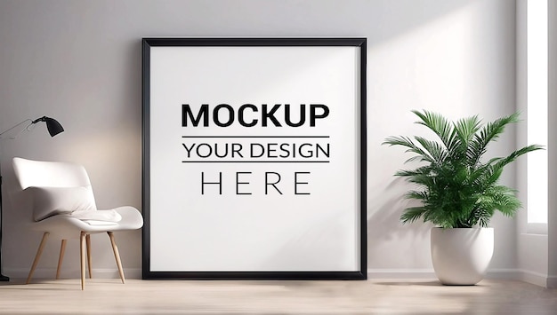 Mockup di cornice per foto di design