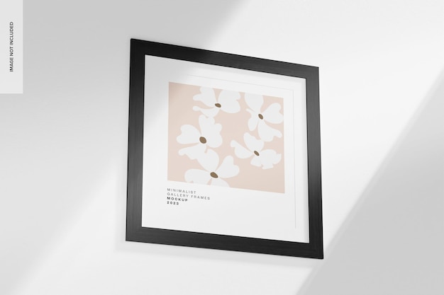 Mockup di cornice per foto minimalista