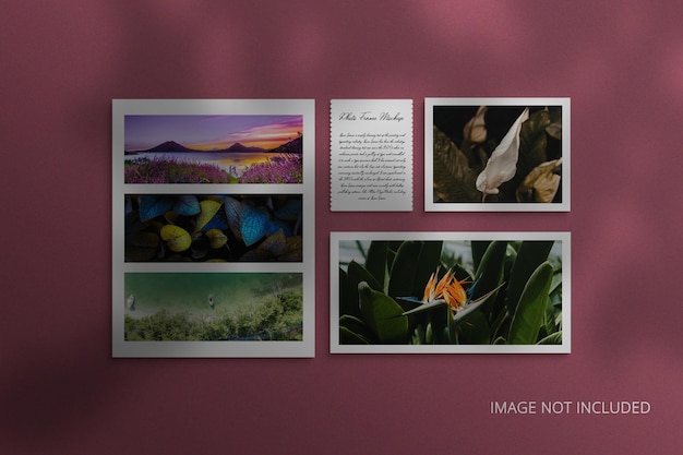 mockup di cornice per foto Psd Premium