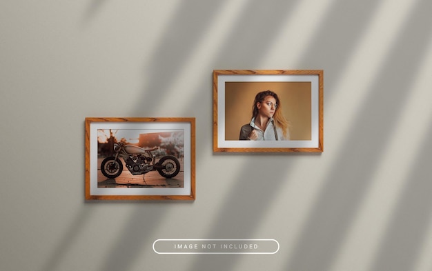 Mockup di cornice per foto realistico 3d reso