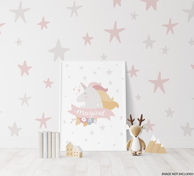 Mockup di cornice per la scuola materna