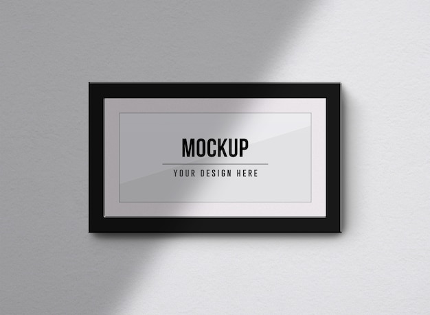 Mockup di cornici per foto realistiche con ombra