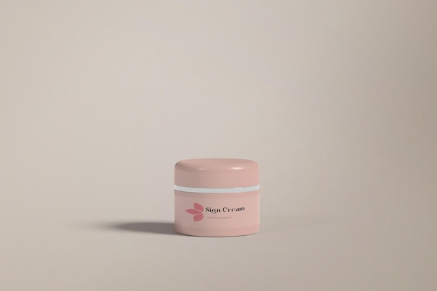 Mockup di crema cosmetica